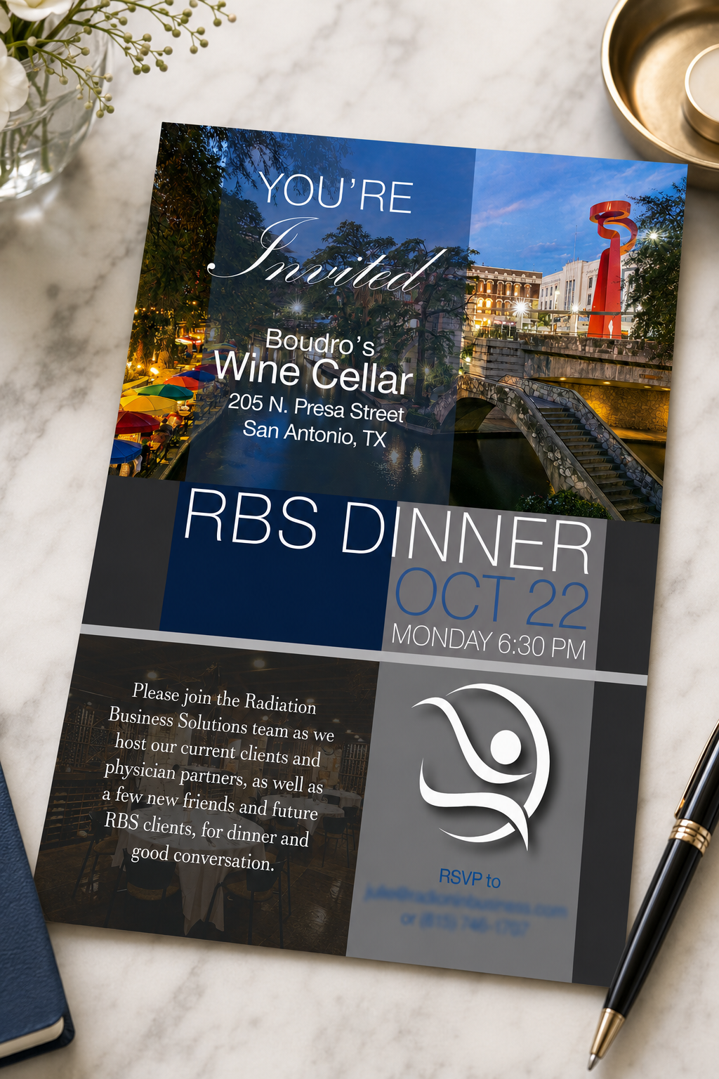 Business Dinner Invitation Flyer