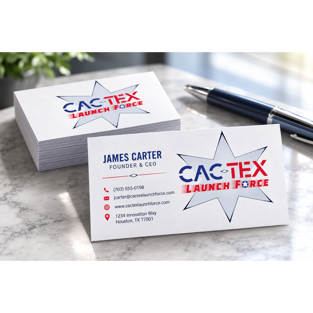 CAC-TEX Business Cards Logo